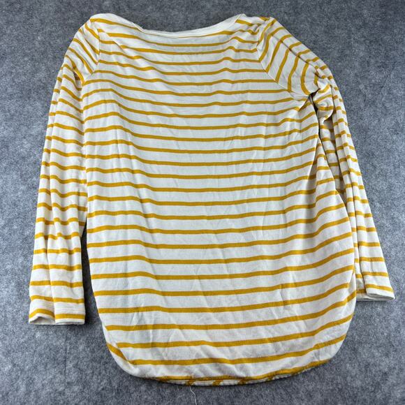 Market‎ & Spruce Stitch Fix Yellow White Stripe Long Sleeve Size M - Picture 2 of 6
